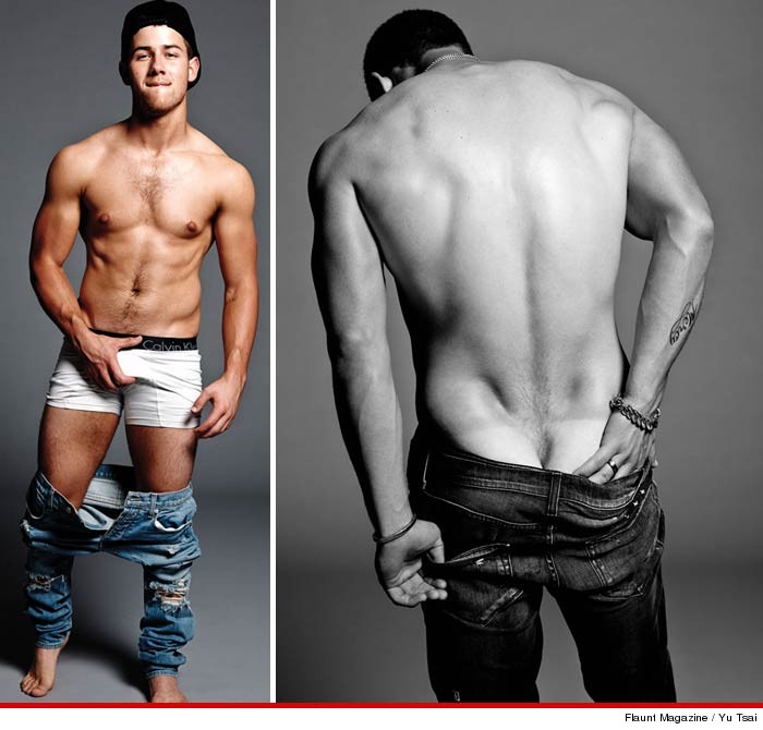 PHOTOS: Nick Jonas Strips for Flaunt Magazine, Nick Jonas Abs