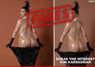 Kim Kardashian -- Untouched Ass Photos Are Fake!