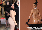 Kim Kardashian -- Unaltered Ass Out in Bev Hills