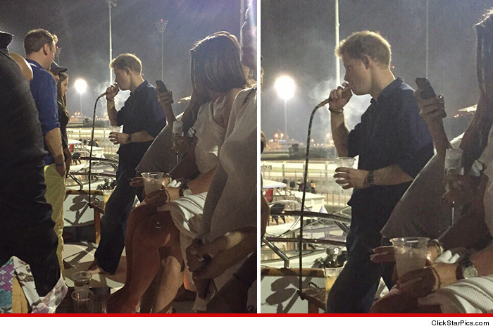 Prince Harry Smoking Hookah