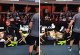 Elton John -- Topples Out of Chair ... AWKWARDLY Recovers (VIDEO)