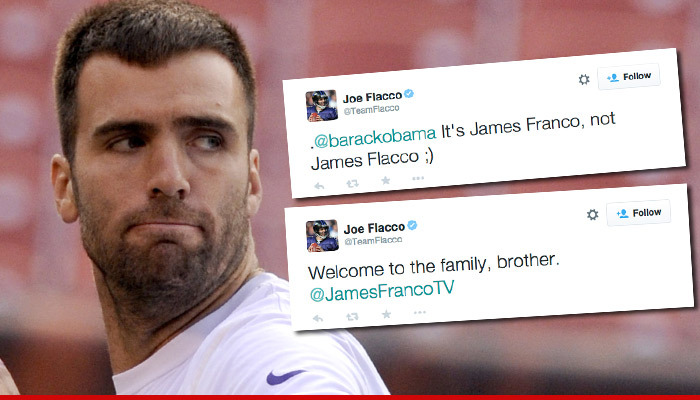 NFL Star Joe Flacco -- Jabs President Over Name Screw Up... 'It's Franco, not Flacco!'