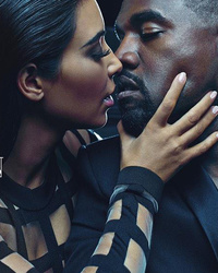 Kim Kardashian Intimately Embraces Kanye West In New Balmain Ads