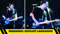 Say Anything Lead Singer Pukes On Stage ... On Unluckiest Security Guard Ever (VIDEO)