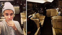 Justin Bieber -- Private Jet Poser ... He Doesn't Own It