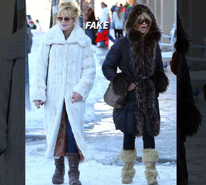 Melanie Griffith -- Swears to Fake It ... FUR-ever
