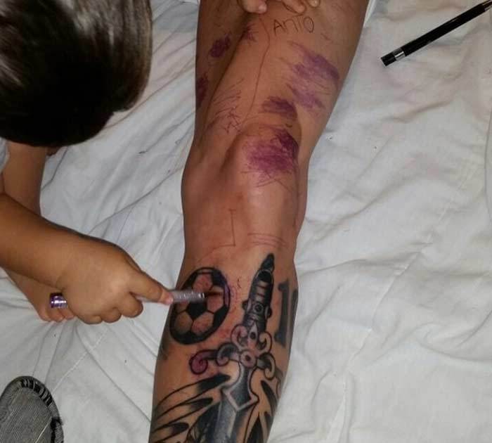 Lionel Messi -- Getting Crushed Over New Tattoo
