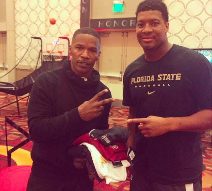 When Jameis Winston ... Met Jamie Foxx