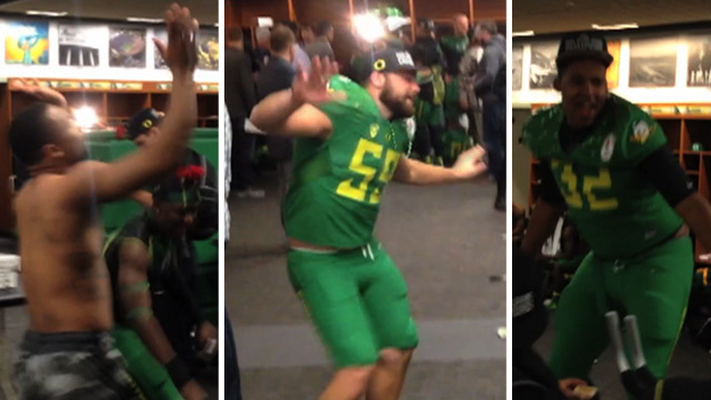 Oregon Ducks -- Locker Room Dance Party ... After Destroying FSU