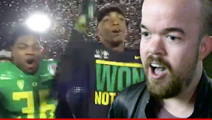 Oregon Players -- Ripped 'No Means No' Chant ... From Pre-Rose Bowl Comedy Show