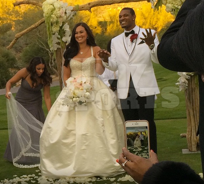 MLB Star Adam Jones -- Marries NFL Star's Daughter ... 1st Wedding Pics