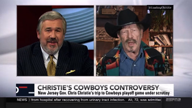 Country Singer on ESPN -- Jerry Jones & Chris Christie Are Gay Lovers