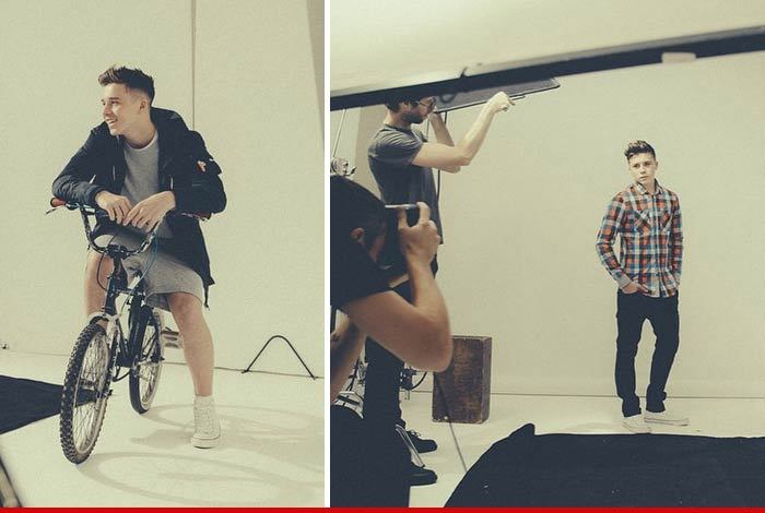 David Beckham's Son -- New Modeling Photos ... Stuntin' Like His Daddy