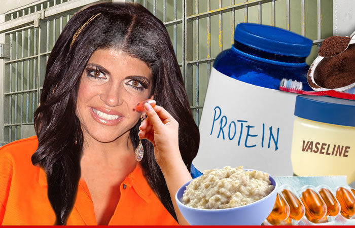 Teresa Giudice -- Prison Beauty Regimen ... Coffee Grinds and Vaseline
