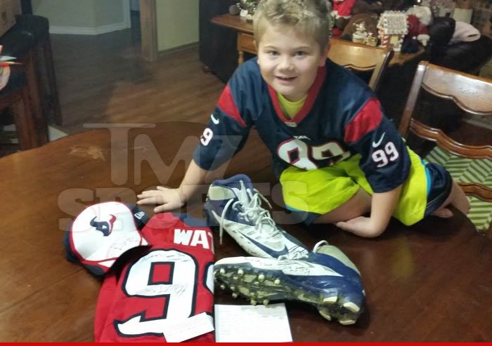 J.J. Watt -- Comes Through With Baller Gifts for 'Most Feared' Fan