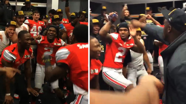 Ohio State -- Locker Room Dance Party ... After National Championship