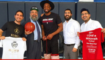 Dwyane Wade -- Quadruple Rabbi Blessing ... Before Beating Lakers