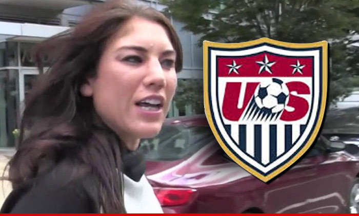 Hope Solo -- SUSPENDED BY U.S. SOCCER ... After 'Belligerent' Behavior During Hubby's DUI