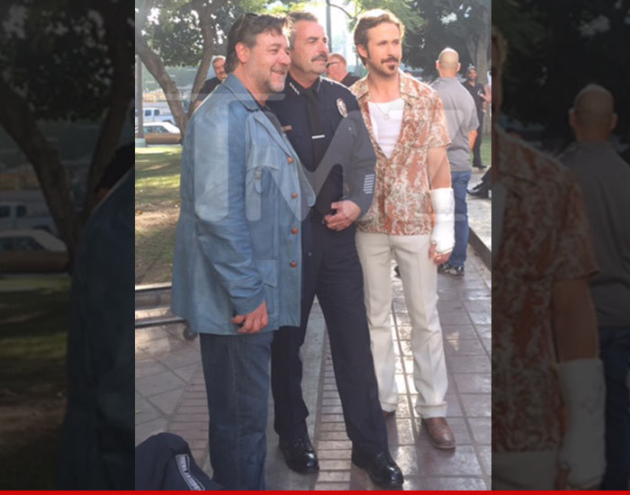 Russell Crowe & Ryan Gosling -- Hail To The Chief ... Of LAPD