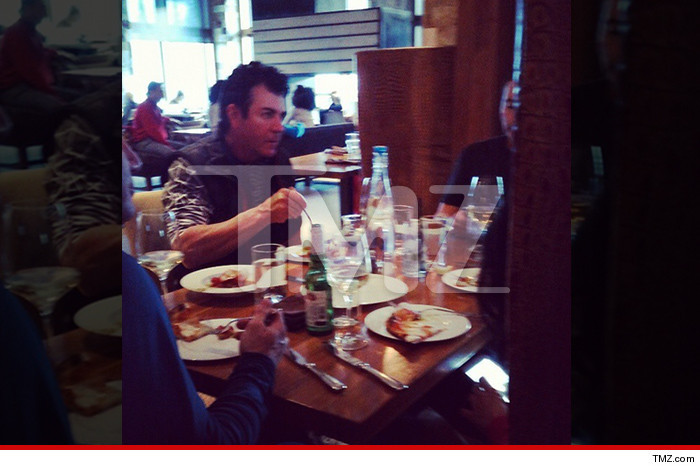 Papa John -- There's Something Fishy About this Photo ... I'm Eating Tuna!