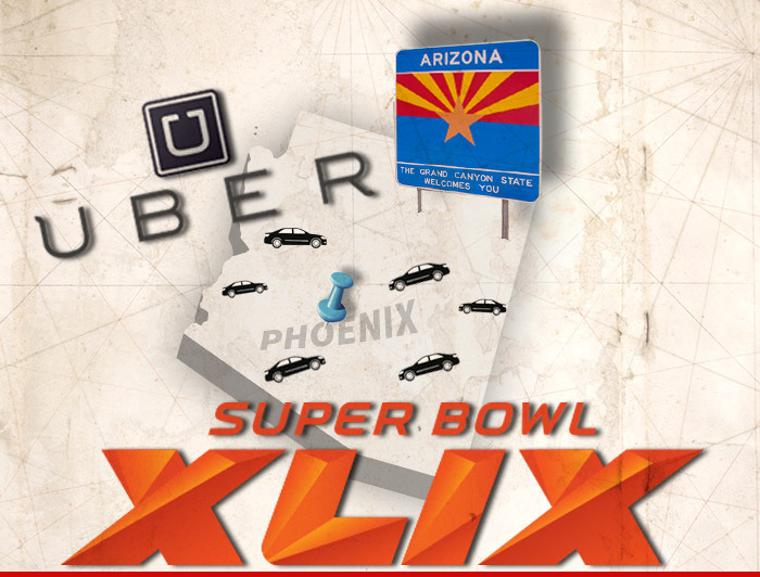 Uber Drivers -- Mass Exodus To Phoenix For Super Bowl $$$