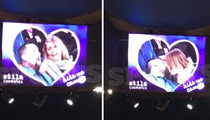 Cameron Diaz & Benji -- Kiss Cam Makeout Session ... At Lakers Game