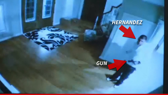 Aaron Hernandez -- Alleged Gun-Toting Video ... From Day Of Odin Lloyd Murder