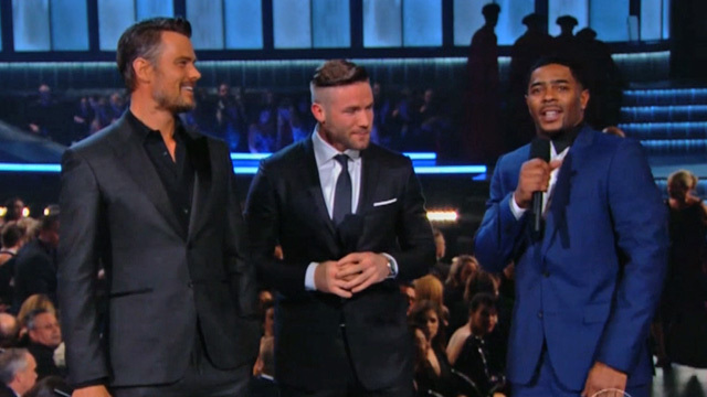 Pats' Malcolm Butler -- SUPER NERVOUS ... During Grammys Cameo