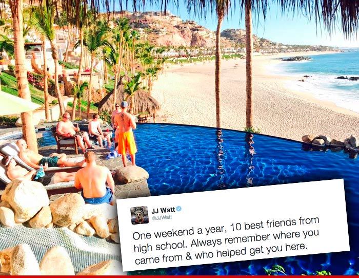 JJ Watt -- I Know How to Spend My Fortune ... MAN-CATION!!!