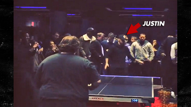 Justin Bieber -- SMOKES Rapper Action Bronson at Ping Pong