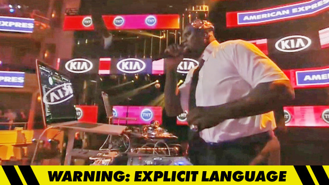 Shaq -- Accidentally Plays N-Bomb Song ... During 'Inside the NBA'