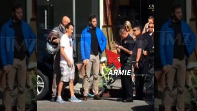 Armie Hammer -- Confronts 'Reckless' Ferrari Driver ... Cops Called