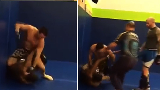 MMA Fighter Josh Neer -- Beats Up Heckler At Iowa Gym ... Records It