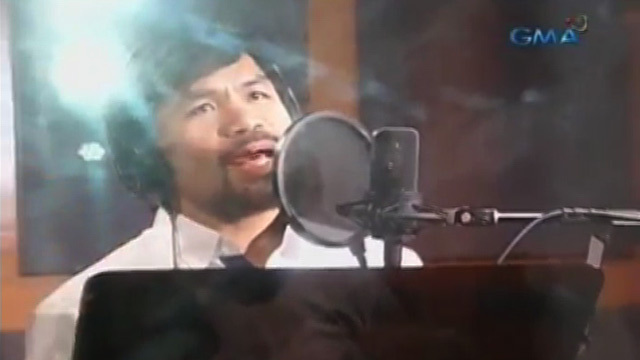 Manny Pacquiao -- Unretires from Singing ... Records New Song for Mayweather Fight