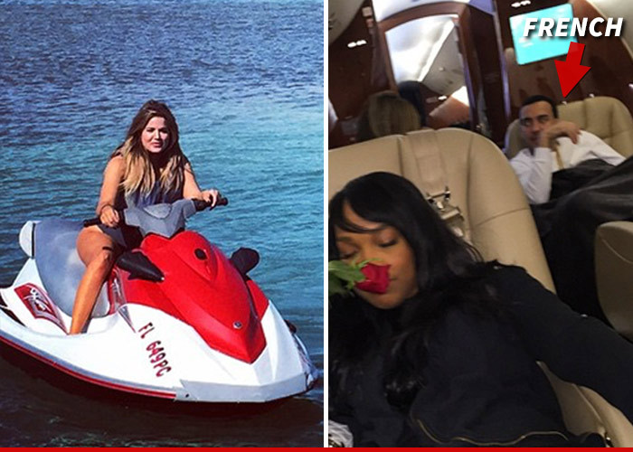 Khloe Kardashian -- Wet and Wooed By French Montana on Vacation