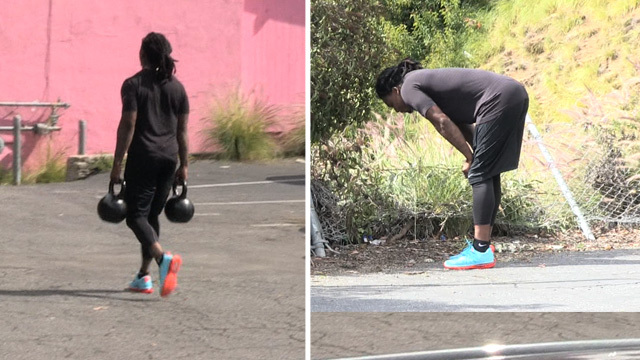 NFL's Chris Johnson -- WORKOUT 'TIL YOU PUKE ... Or At Least Dry Heave!