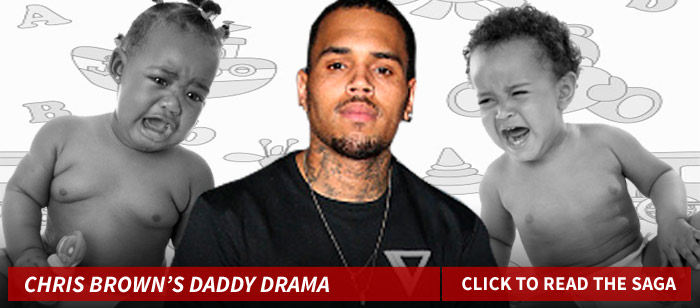 chris brown daddy photos