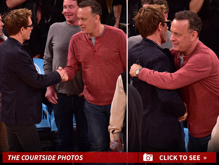Tom Hanks -- MOVIE CO-STAR REUNION ... At Crappy Knicks Game