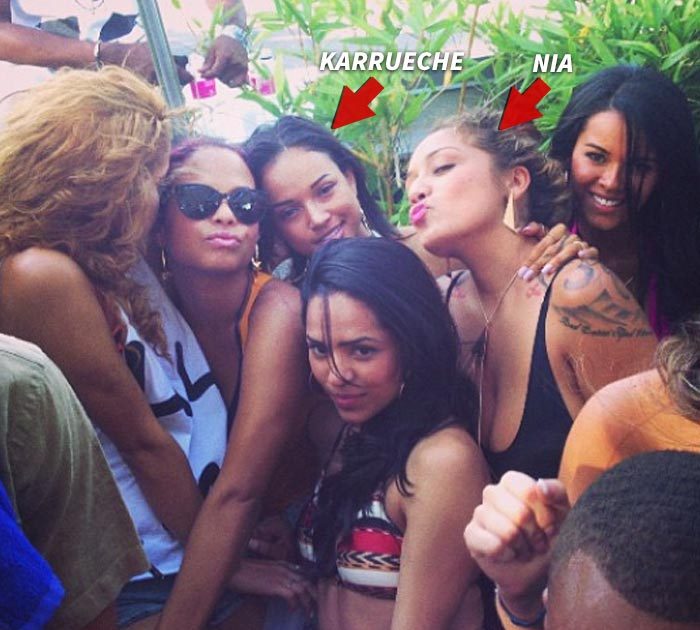 Chris Brown -- Baby Mama Partied with Karrueche Tran
