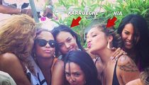 Chris Brown -- Baby Mama Partied with Karrueche Tran