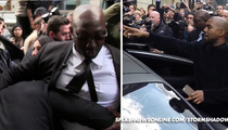 Kim Kardashian & Kanye West -- Moved or Be Moved! Bodyguard Rams Crowd (VIDEO)