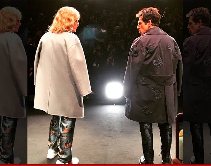 Ben Stiller & Owen Wilson -- It's a Walk-Off! Hansel and Derek Crash Paris Fashion Week