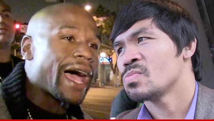 Floyd Mayweather vs. Manny Pacquiao -- Face Off in L.A ... LIVE