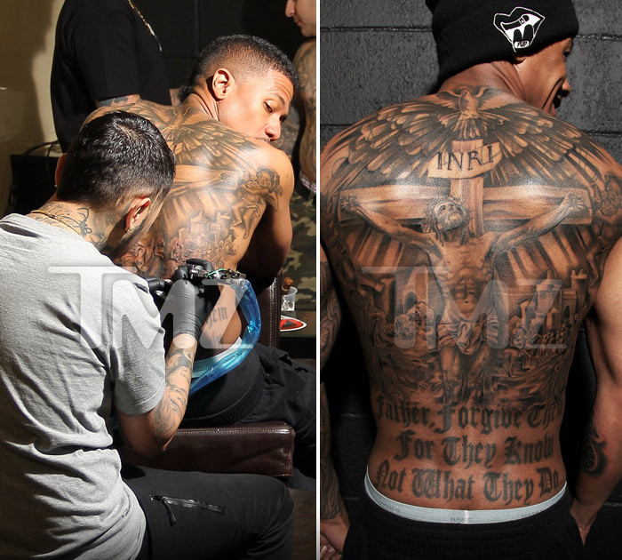 Nick Cannon Wild 'N Out with New MASSIVE Back Tattoo (PHOTOS)