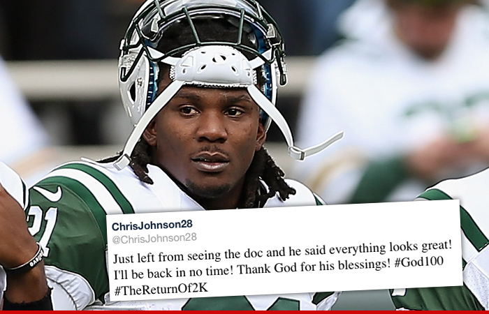 Chris Johnson -- Bullet Wound Can't Stop My Return ... Just Ask My Doctors