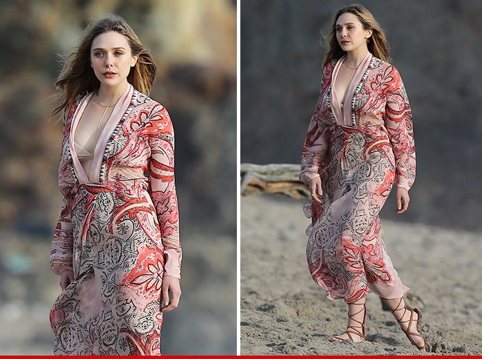 Elizabeth Olsen - Cover-Up in Malibu