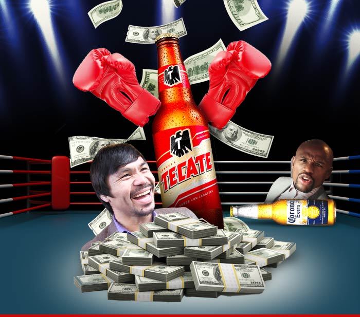 Mayweather vs. Pacquaio -- TECATE KO'S CORONA ... Buys Beer Rights for $5.6 Million!
