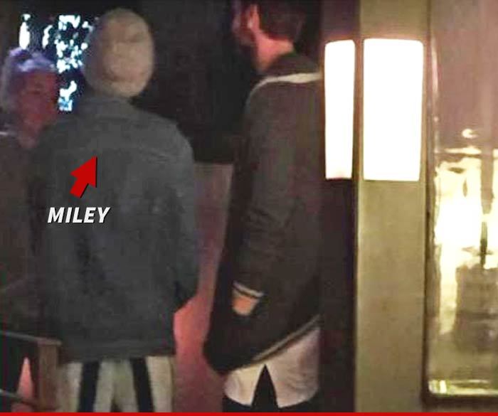 Miley Cyrus -- I'll Have the Yellowtail ... But Patrick's Having the Crow