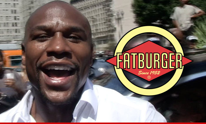 Fatburger To Floyd Mayweather -- Don't Leave Us Champ ... We Made A Skinny Burger For You!!