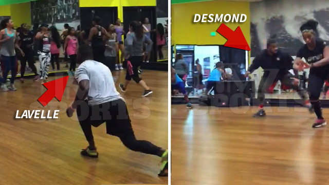 Ex-SB Champ Desmond Bishop -- Dippin' It Low ... With Super Hot Fitness Model